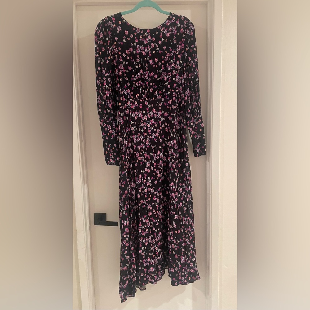 H&M Floral Maxi Dress with Open Back